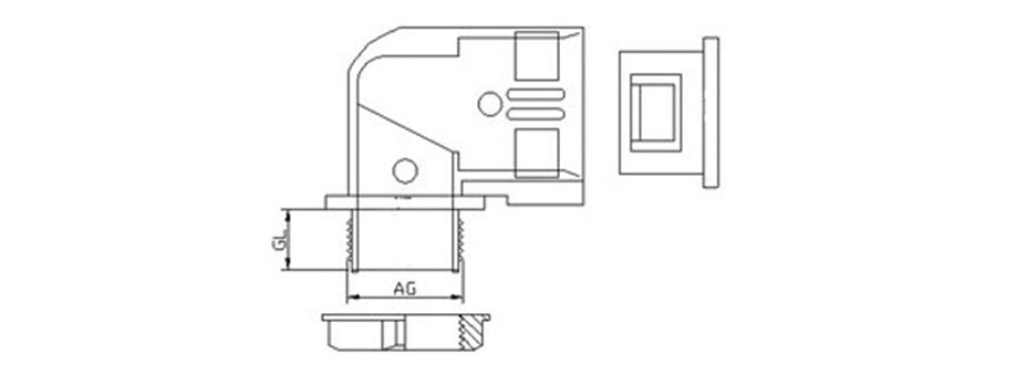 Right Angle Quick Connector For Flexible Pipes 90