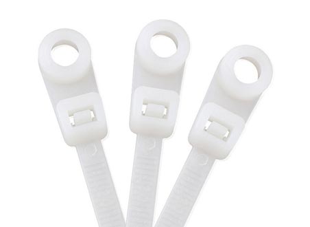 100 To 2000 Pack Mounting Hole Zip Ties - Nylon Screw/Wire Cable Ties, Natural (4-15 Inch) UV Resistant